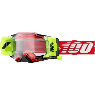 100% Armega Goggle - Forecast - Red/Clear 50006-00008