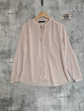 Hallhuber Blush Pink Long Sleeve Blouse   Tie...