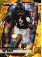 2025 Panini Prizm Draft Picks #136 Kobe Hudson Prizms Gold Ice