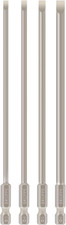 4 Pcs Slotted Screwdriver Bit Set Magnetic Flat Head Screwdriver Bits 6 Inch Lon