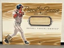 2001 SP Game Bat Edition Rafael Furcal Piece of the Game #RF