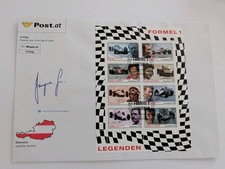 Österreich Formel 1 Legenden Block gestempelt FDC Sonderstempel Motorsport