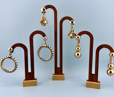 Vintage Earrings Lot Dangle Statement Balls Drop Hoop Etruscan Some Signed
