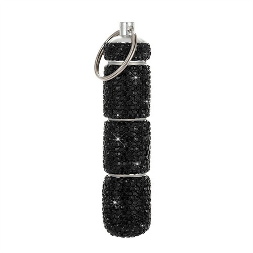 1pc Crystal Pill Storage Box Bling Pill Case Portable Rhinestone Pill Container - Picture 14 of 18