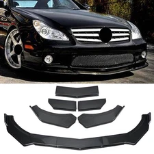 For Benz CLS CLA Carbon Fiber Front Bumper Lip Spoiler Splitter Body Kit Black