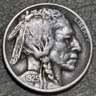 1925d Buffalo Nickel, nice original VF/XF condition nearly full horn no issues!