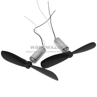 2x DC4.2V 46500rpm 6x14mm Coreless Motor & Propeller For RC Airplane Helicopter 
