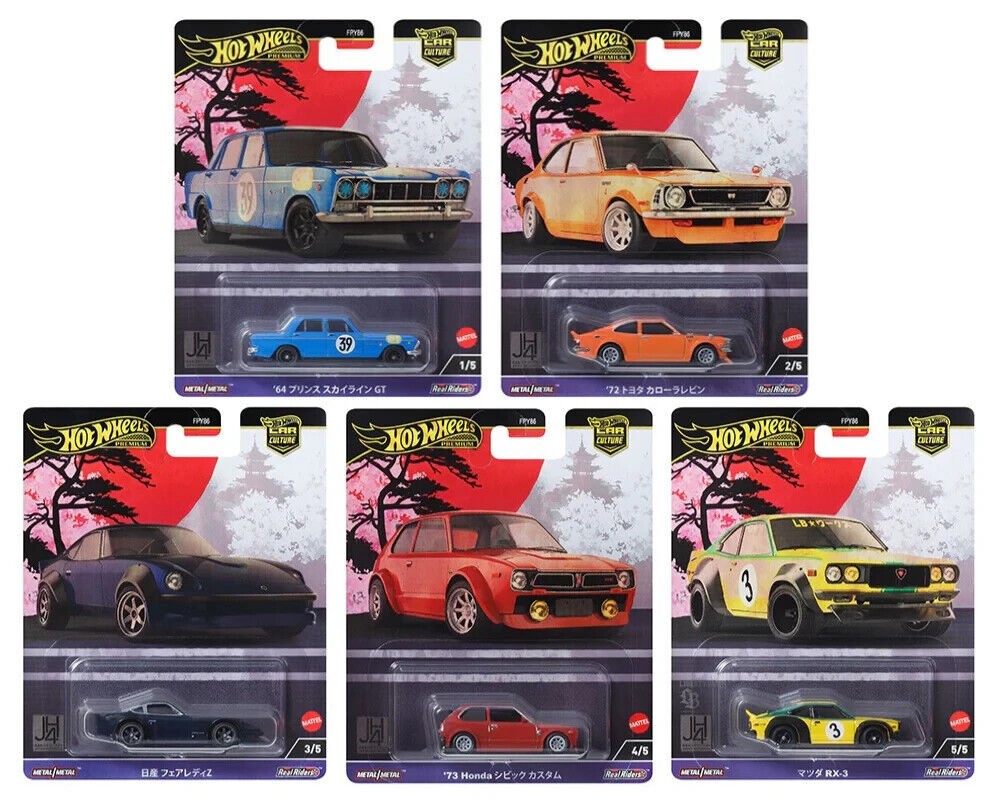 2024 Hot Wheels Premium Car Culture Japan Historics 4 JH4 Full Set