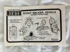 Vintage 1983 Star Wars ROTJ Scout Walker AT-ST Vehicle Instruction Manual Kenner