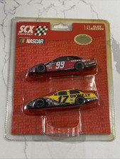 SCX Nascar 1:43 Slot Racing Car - Matt Kenseth 17 - Carl Edwards 99 New Rare