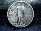 1917 Type 1 Standing Liberty Quarter VF