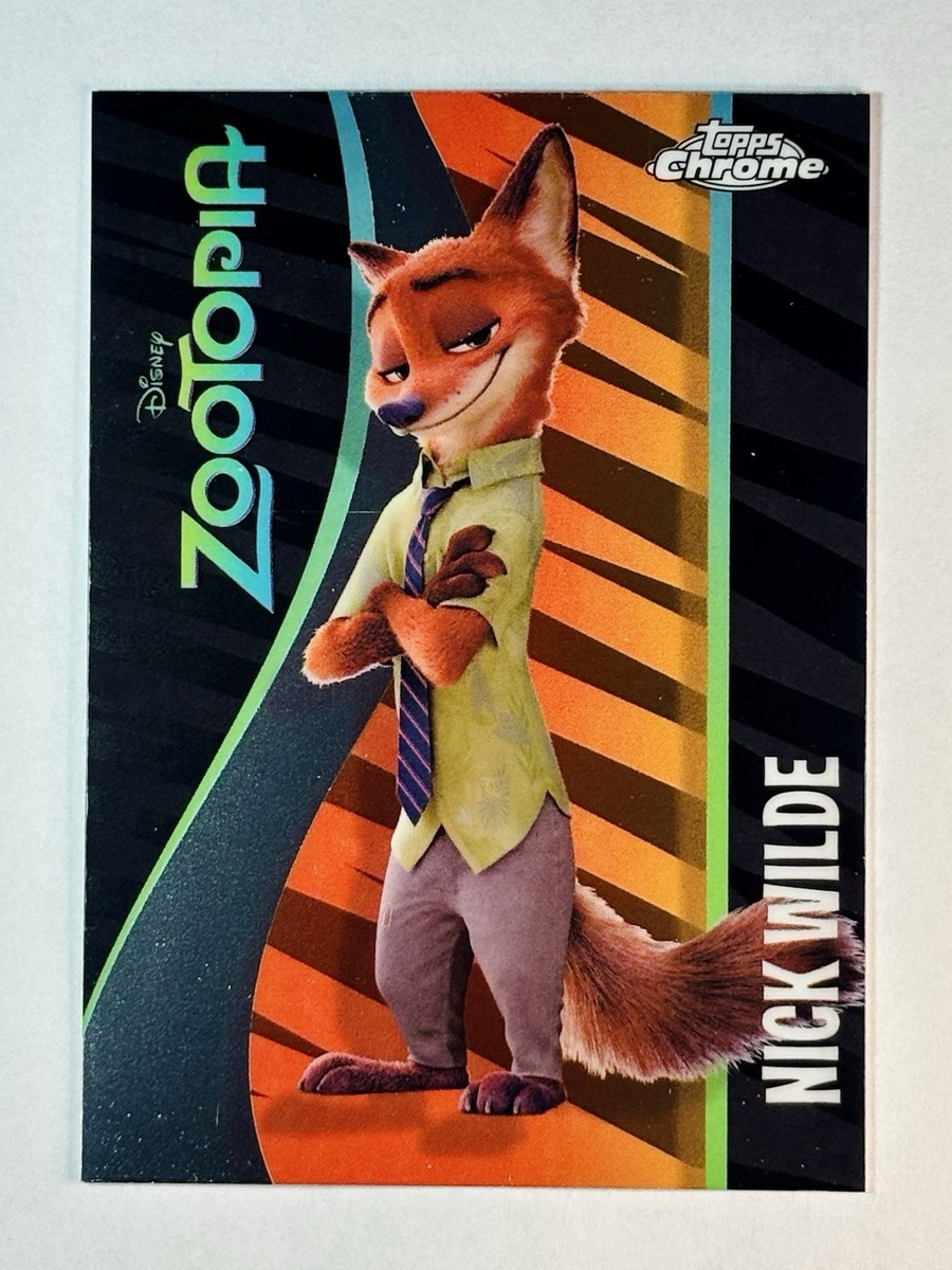 Disney Zootopia コレクターズカード ニック・ワイルド 2025 Disney Topps Chrome ~Zootopia Icons~ Nick Wilde #ZI-5 ✨ | eBay