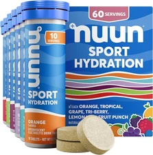 Nuun Sport Electrolyte Tablets Mixed Flavors 6 Pack (60 Servings Total)