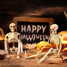 Halloween Skeleton Decorations 16in Full Body Mini Skeleton Movable Joints 1 pc