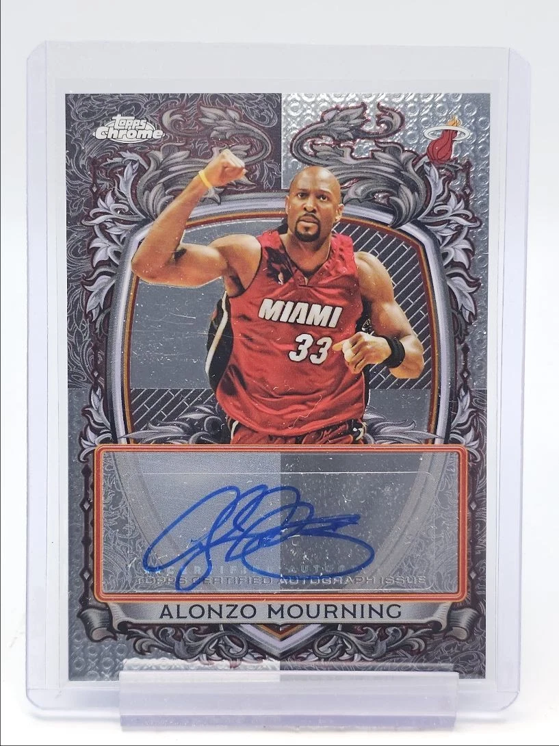 Alonzo Mourning Basketball Autographed Sports Trading Cards