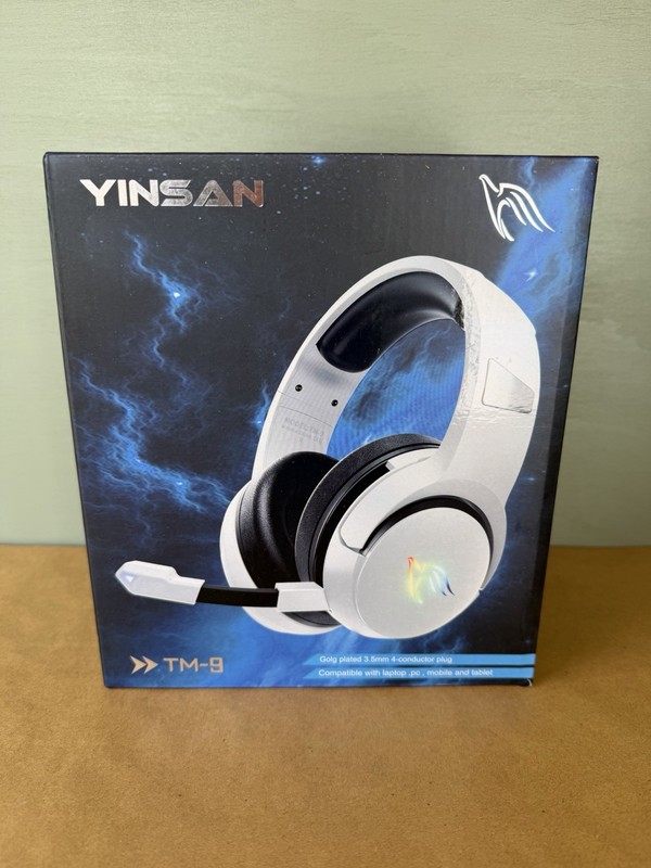 YINSAN Gaming Headset with Microphone White