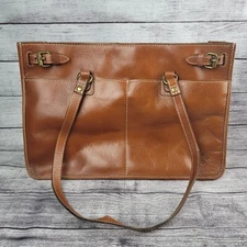 Patricia Nash Leather Olivenza Tote Tan