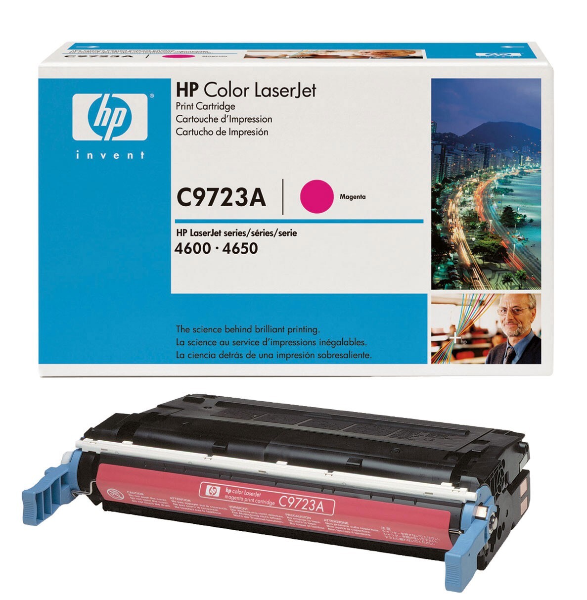 Toner magenta HP C9723A original pour imprimante Color LaserJet 4600