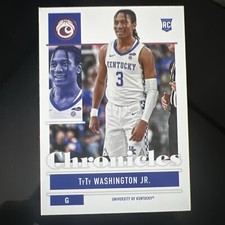 2022-23 TyTy Washington Jr. Chronicles Draft Picks Pink Parallel #22 🔥
