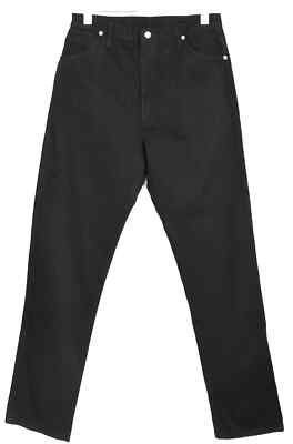 WRANGLER Jeans Herren Regular W30/L34 Reißverschluss Schwarz Rigid