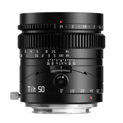 TTartisan 50mm F1.4 Tilt Objektiv kompatibel mit spiegellosen Sony E-Mount