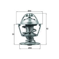 Mahle Thermostat KüHlmittel Mit Dichtung 88°C FüR CitroëN C6 C5 III Break