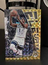 2022-23 Panini Mosaic Anthony Edwards #5 Reactive Yellow Elevate 35/99