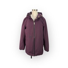 Pendleton Tape Seam Hooded Rain Jacket Purple Womens Size Medium 200
