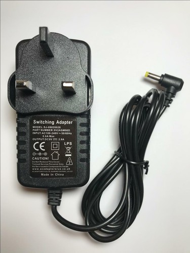 Cargador adaptador de conmutación AC-DC de 9 V ALBA CCE71DVDTW reproductor de DVD portátil - Imagen 1 de 5
