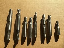 Mixed Lot of 8 End Mills,Mostly Melin,used condition