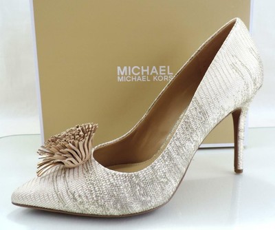 michael kors high heels gold