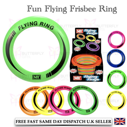 OUTDOOR FLYING FRISBEE RINGS FUN GAME PLAYING DISC ADULT KIDS TOY  - Picture 1 of 13
