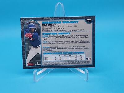 Sebastian Walcott 2024 Bowman Chrome #BC25-21 1999 25th