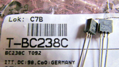 BC238C ITT Germany INTERMETALL GP NPN Transistor Equivalent = Siemens (8pcs) USA