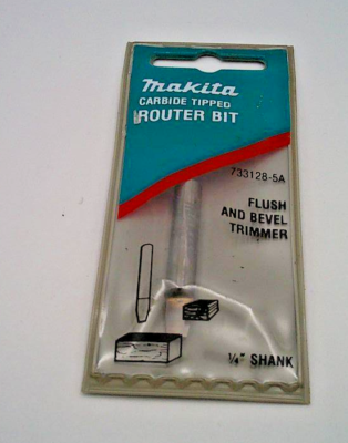 Makita Carbide Tipped Router Bit Flush Bevel Trimmer 1/4