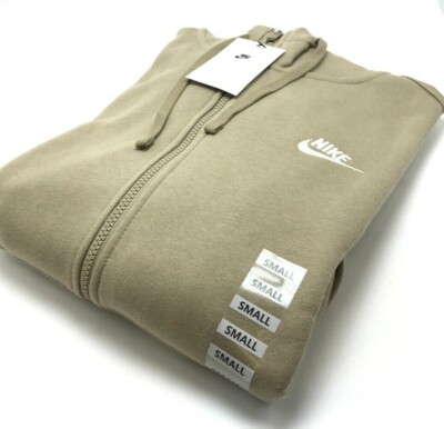 nike club hoodie khaki