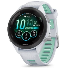 Garmin Forerunner 265S Running Smartwatch AMOLED Display White Neo Tropic