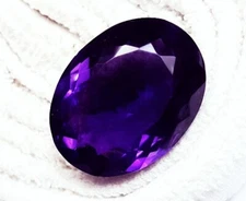 Natural Violet Amethyst Oval Cut 89.70+ Ct Certified Loose Gemstone For sale
