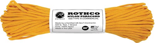 550LB PARACORD Nylon Rope Type III PARACHUTE ROPE (50 or 100 Feet) - Picture 9 of 23