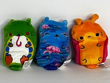 Cats vs Pickles Lot of 3 Gold Wave Ribit/Clawed Monet/Zippy