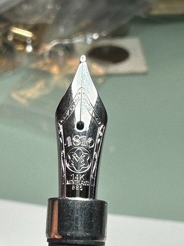 NEW MONTBLANC 4810 BOHEME NOIR FOUNTAIN PEN 25110 14K 585 GOLD NIB F M B & BB - Picture 21 of 47