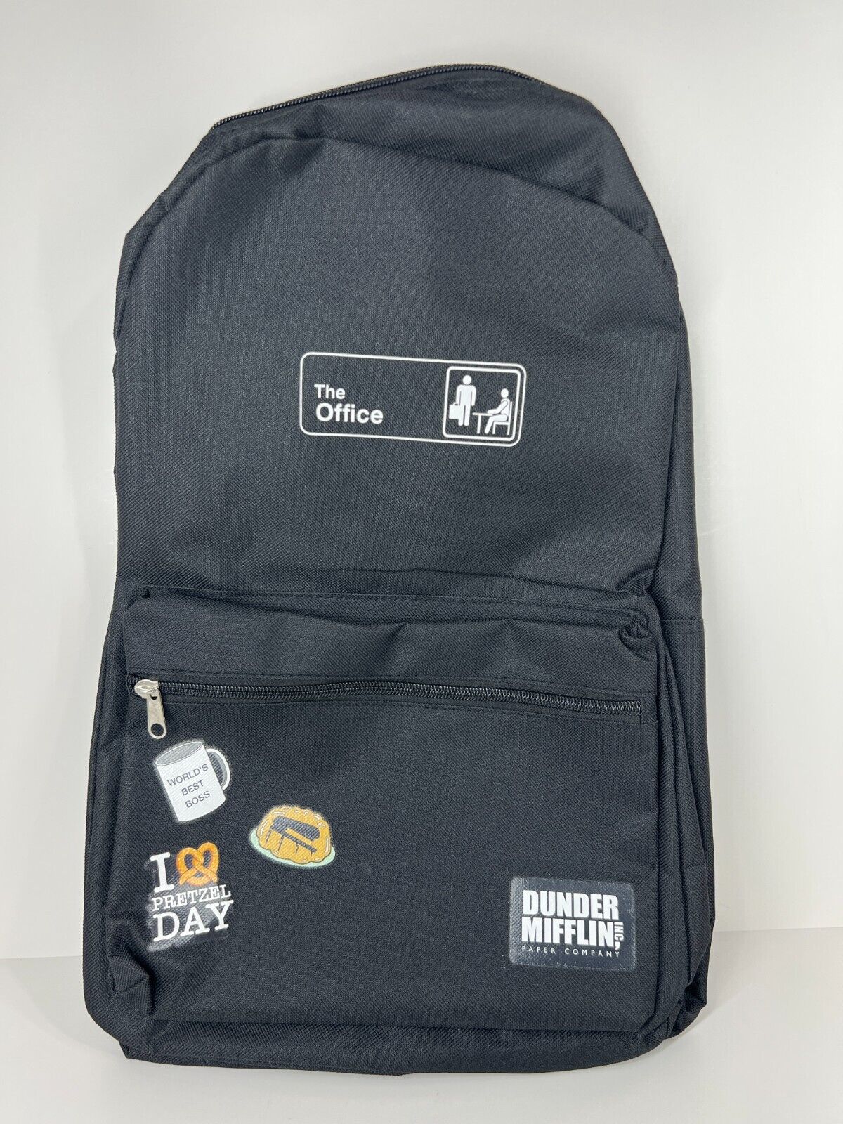 The Office Dunder Mifflin backpack bag black small adult adjustable zip up