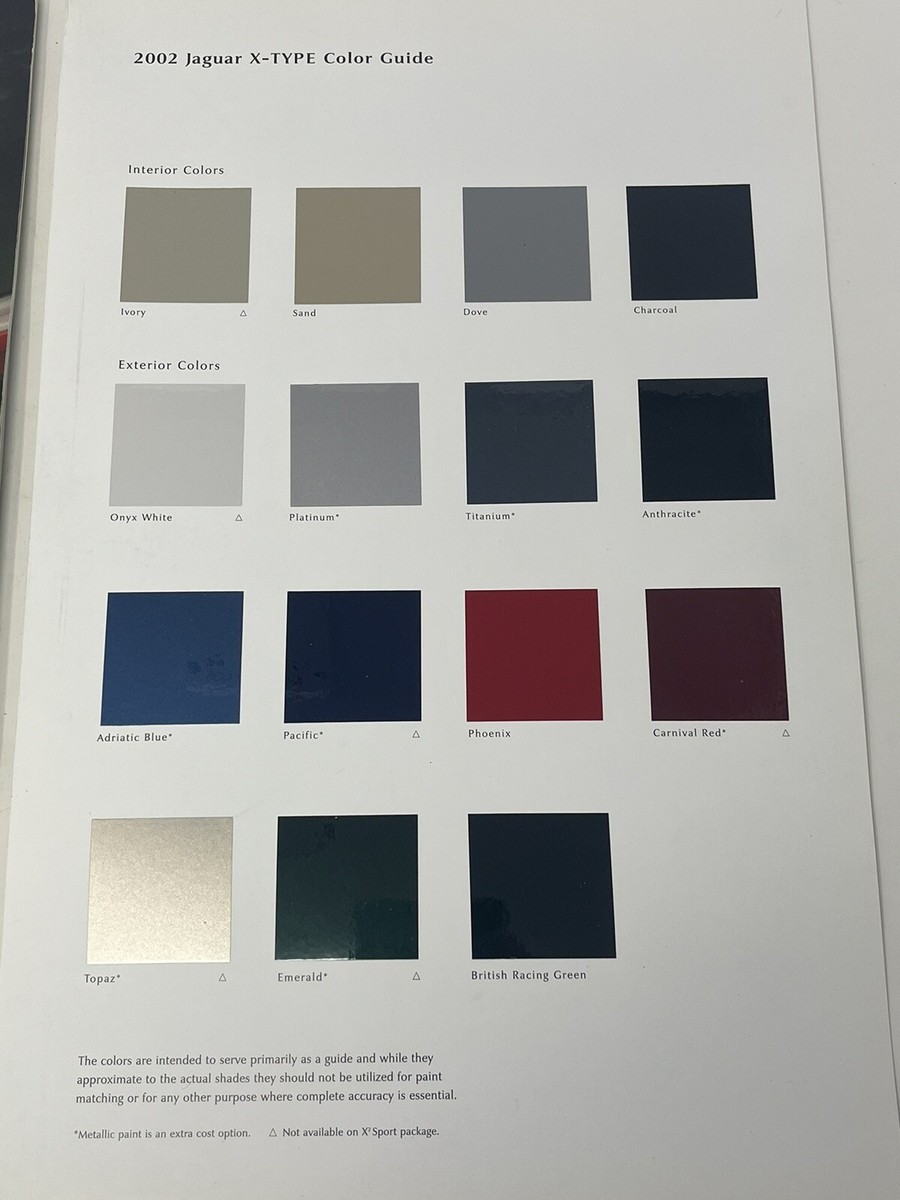 BIG 2002 JAGUAR X-TYPE Brochure / Catalog: 2.5, 3.0 Litre/Liter