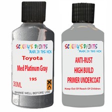 Touch Up Piant For Toyota Liteace Med Platinum Gray 195 With Primer