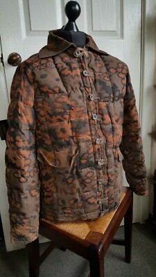 camouflage winterparka bundeswehr Ww2 German camouflaged non reversible field made winter parka Oak