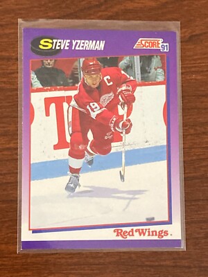 STEVE YZERMAN 1991-92 SCORE DETROIT RED WINGS (US VERSION) CARD