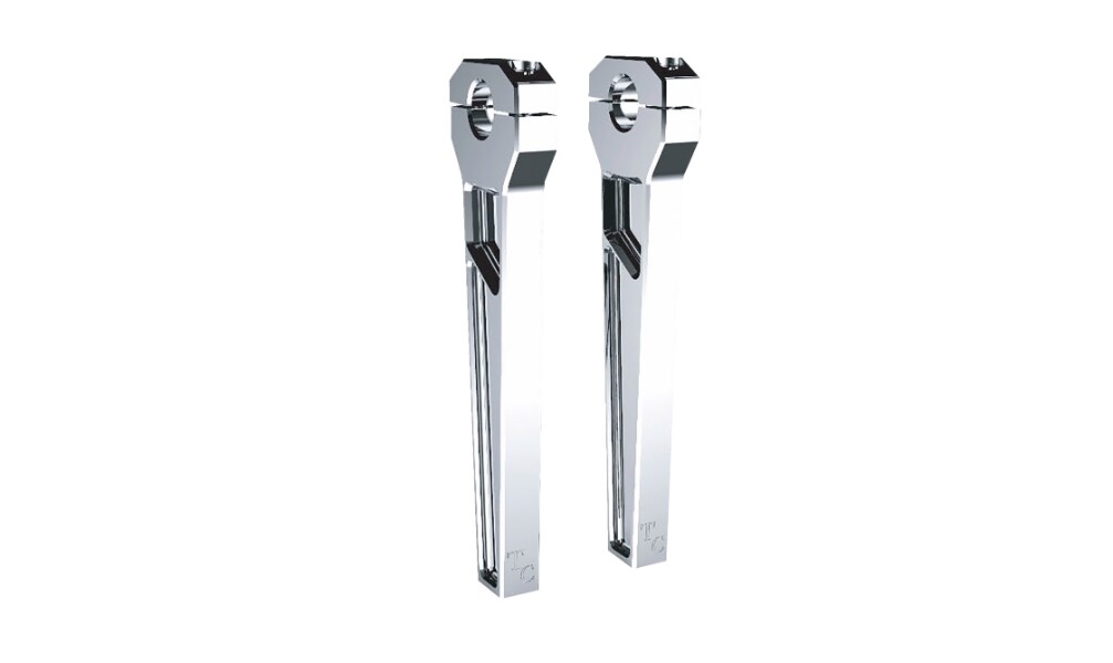 Todds Cycle - TD-R21-10 - 1-1/8in. Handlebar Riser Kit, 10in. Rise ...