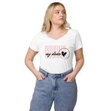 Women s fitted v-neck t-shirt