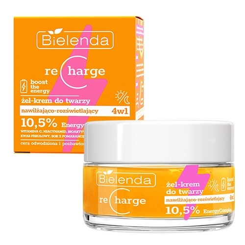 Bielenda Recharge Moisturising and Brightening Face Gel-Cream 4-in-1 50ml