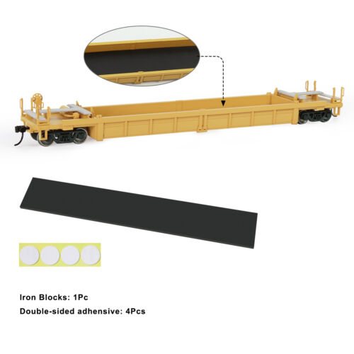 Evemodel HO Scale 1:87 40' Well Car 40ft Painted Trailer TTX C8749 (Pack of 1) - Picture 4 of 16